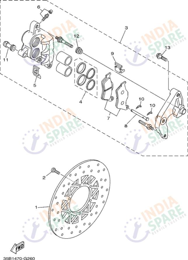 FRONT BRAKE CALIPER
